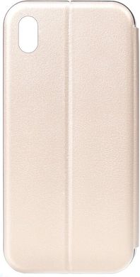 Чохол книга Huawei Y5 2019 TOTO Book Rounded Leather Case gold