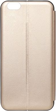 Чехол книжка iPhone 6 plus- 6s plus TOTO Book Rounded Leather Case Apple gold