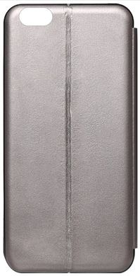 Чехол книжка iPhone 6 plus- 6s plus TOTO Book Rounded Leather Case Apple gray