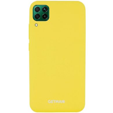 Чохол Silicone Cover GETMAN for Magnet для Huawei P40 Lite Жовтий / Yellow
