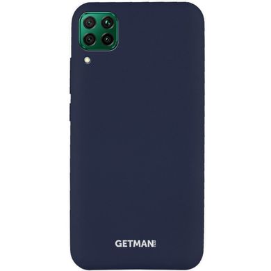 Чехол Silicone Cover GETMAN for Magnet для Huawei P40 Lite Синий / Gray Cobalt