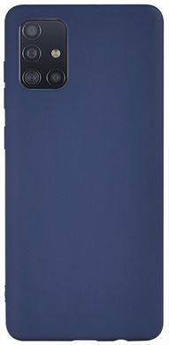 Чехол накладка Samsung Galaxy A51 Navy blue TOTO 1mm Matt TPU Case