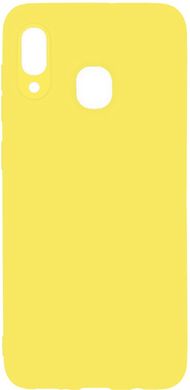 Чехол накладка TOTO 1mm Matt TPU Case Samsung Galaxy A20/A30 Yellow
