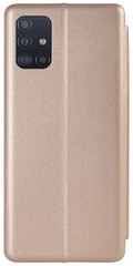 Чохол книга Samsung A51 TOTO Book Rounded Leather Case gold