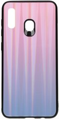 Чехол накладка TOTO Aurora Print Glass Case Samsung Galaxy A20; A30 Lilac
