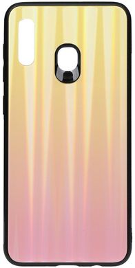 Чехол накладка TOTO Aurora Print Glass Case Samsung Galaxy A20; A30 Pink