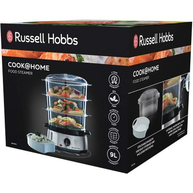 Пароварка Russell Hobbs Cook@Home (19270-56), нержавіюча сталь, чорний