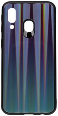 Чехол накладка TOTO Aurora Print Glass Case Samsung Galaxy A40 Blue