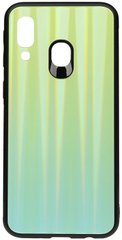 Чехол накладка TOTO Aurora Print Glass Case Samsung Galaxy A40 Green