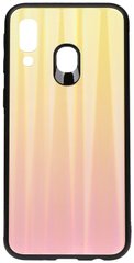 Чехол накладка TOTO Aurora Print Glass Case Samsung Galaxy A40 Pink