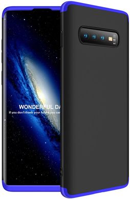 Чехол накладка GKK 3 in 1 Hard PC Case Samsung Galaxy S10+ Blue/Black