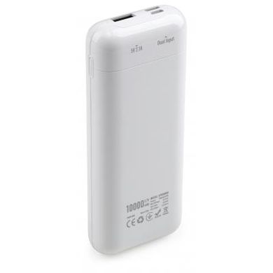 Батарея універсальна Vinga 10000 mAh glossy white (VPB1MWH), Білий