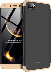 Чехол накладка GKK 3 in 1 Hard PC Case Xiaomi Redmi 6A Gold/Black