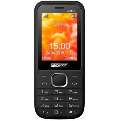 Мобільний телефон Maxcom MM142 Black, Чорний