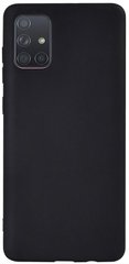 Чехол накладка Samsung Galaxy A71 Black TOTO 1mm Matt TPU Case