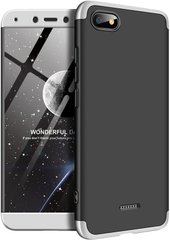 Чехол накладка GKK 3 in 1 Hard PC Case Xiaomi Redmi 6A Silver/Black
