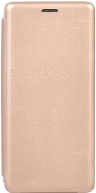 Чехол книжка Samsung A90 5G TOTO Book Rounded Leather Case gold