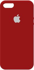 Чехол накладка Apple Silicone Case iPhone 5/5s/SE China Red