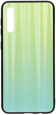 Чехол накладка TOTO Aurora Print Glass Case Samsung Galaxy A50 Green