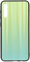 Чехол накладка TOTO Aurora Print Glass Case Samsung Galaxy A70 Green