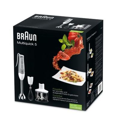 Блендер Braun MQ 535 SAUCE (MQ535SAUCE), білий, сірий