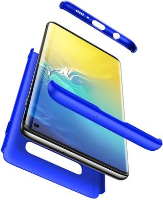 Чехол накладка GKK 3 in 1 Hard PC Case Samsung Galaxy S10 Blue