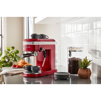 Ріжкова кавоварка еспресо KitchenAid 5KES6503ECA, вишневий