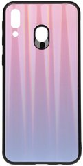 Чехол накладка TOTO Aurora Print Glass Case Samsung Galaxy M20 Lilac