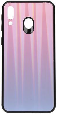 Чехол накладка TOTO Aurora Print Glass Case Samsung Galaxy M20 Lilac