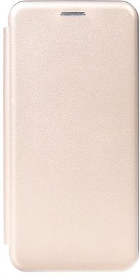 Чехол книжка Samsung S10+ TOTO Book Rounded Leather Case gold