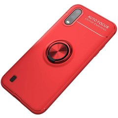 Чохол TPU Deen ColorRing магнітний тримач (opp) для Samsung Galaxy A01 Червоний / Червоний