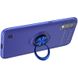 Чехол TPU Deen ColorRing под магнитный держатель (opp) для Samsung Galaxy A01 Синий / Синий