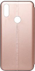 Чехол книжка Honor 10 Lite TOTO Book Rounded Leather Case rose gold