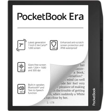 Електронна книга Pocketbook 700, Era, Stardust Silver (PB700-U-16-WW), Сірий