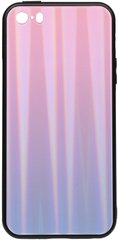 Чехол накладка TOTO Aurora Print Glass Case Apple iPhone SE; 5s; 5 Lilac