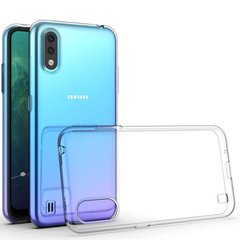 Чехол TPU Epic Transparent 1,0mm для Samsung Galaxy A01 Бесцветный (прозрачный)
