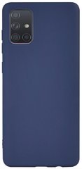 Чехол накладка Samsung Galaxy A71 Navy blue TOTO 1mm Matt TPU Case