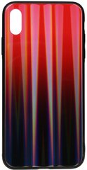 Чехол накладка TOTO Aurora Print Glass Case Apple iPhone XS Max Red