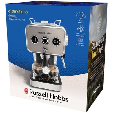 Ріжкова кавоварка еспресо Russell Hobbs 26452-56, Сірий