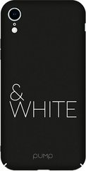 Чехол PUMP Tender Touch Case for iPhone XR Black&White