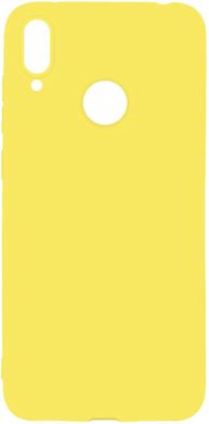 Чехол накладка TOTO 1mm Matt TPU Case Huawei Y7 2019 Yellow