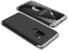 Чехол накладка GKK 3 in 1 Hard PC Case Samsung Galaxy S9+ Silver/Black