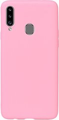 Чехол накладка Samsung Galaxy A20s Pink TOTO 1mm Matt TPU Case
