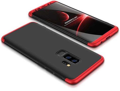 Чехол накладка GKK 3 in 1 Hard PC Case Samsung Galaxy S9+ Red/Black