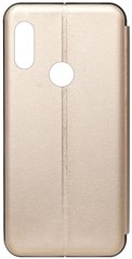 Чехол книжка Xiaomi Redmi 7 TOTO Book Rounded Leather Case gold