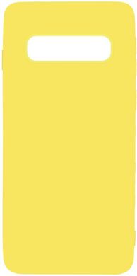 Чехол накладка TOTO 1mm Matt TPU Case Samsung Galaxy S10+ Yellow