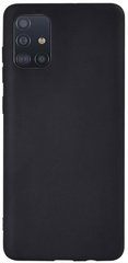 Чехол накладка Samsung Galaxy A51 Black TOTO 1mm Matt TPU Case