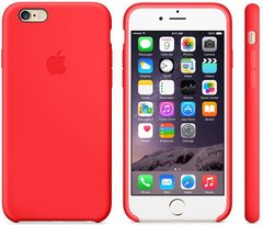 Чохол накладка Apple Silicone Case iPhone 6/6s Red