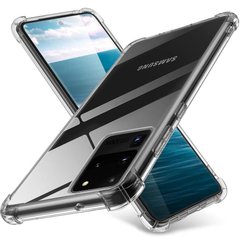 Чехол Samsung S 20 ultra Прозрачный с защитой GETMAN Ease TPU для Samsung S 20 ultra