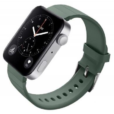 Ремешок для смарт-часов BeCover Silicone для Xiaomi Mi Watch Pine Green (704517), темно-зелений